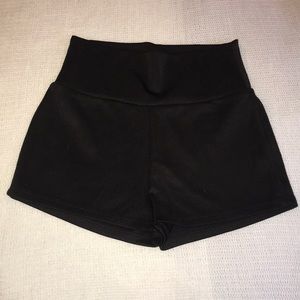 Black spandex shorts